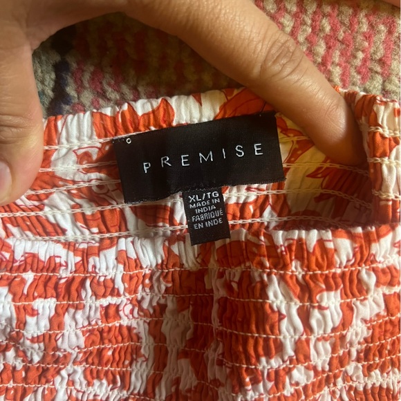 Premise Floral Orange Skirt size XL - Picture 2 of 6